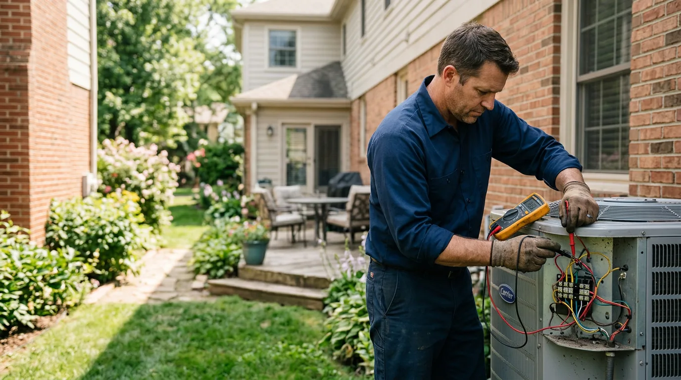 HVAC technician working near Deepwater, NJ